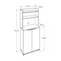 Hanah Home Adr-470-Pp-1 Armario Multiusos Blanco
